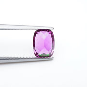 Antique cushion lab grown kunzite sapphire