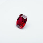 Antique cushion lab grown ruby