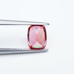 Load image into Gallery viewer, Antique cushion lab grown sunset coral padparadscha sapphire
