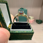 Load image into Gallery viewer, Art Deco Lab Grown Alexandrite Ring | 1.5ct Oval Cut with Baguette &amp; Round Diamond Accents