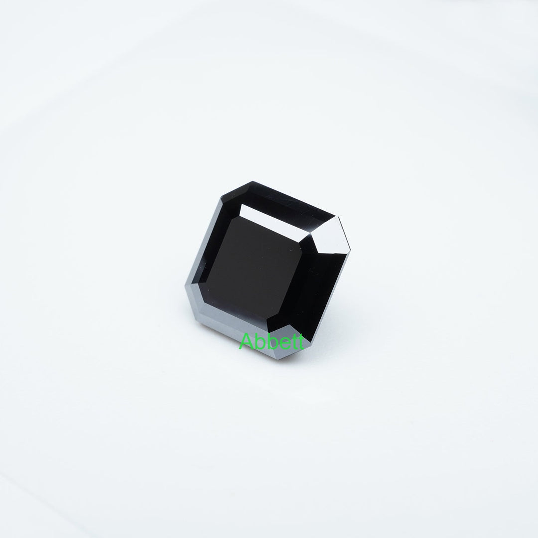 Asscher black moissanite