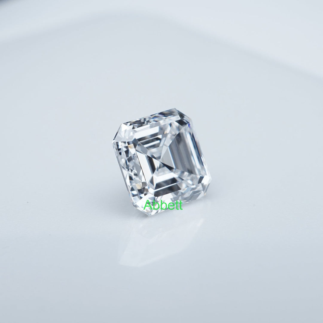 Asscher colorless lab grown diamond