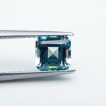 Load image into Gallery viewer, Asscher lab grown santa maria sapphire

