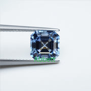 Asscher lab grown aqua spinel