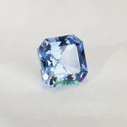 Asscher lab grown aqua spinel