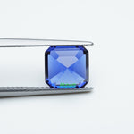 Load image into Gallery viewer, Asscher lab grown blue sapphire
