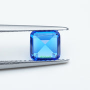 Asscher lab grown cobalt spinel