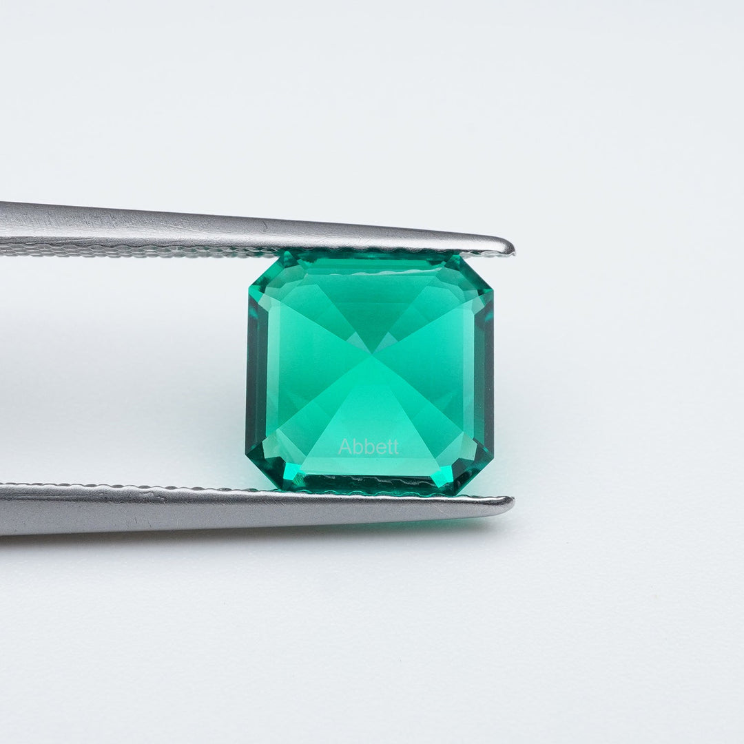 Asscher lab grown emerald