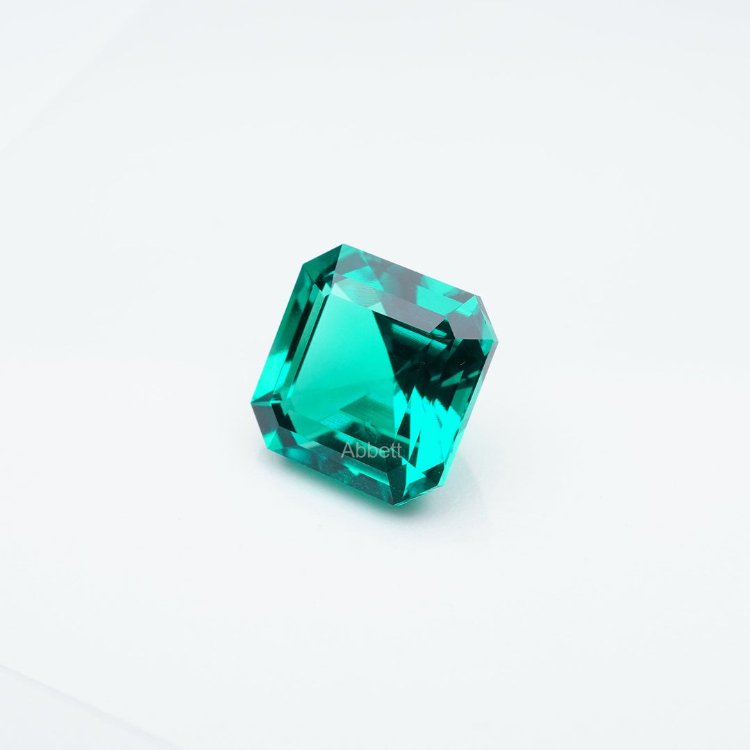 Asscher lab grown emerald