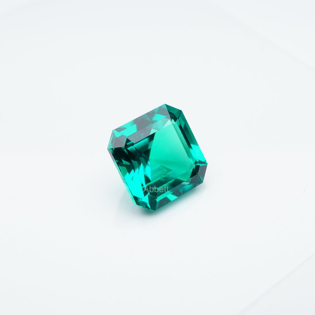 Asscher lab grown emerald