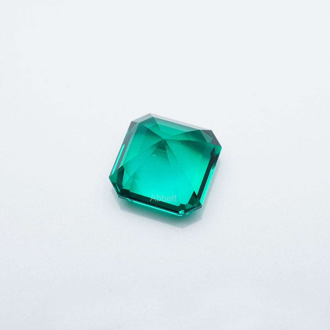 Asscher lab grown emerald