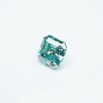 Load image into Gallery viewer, Asscher teal moissanite
