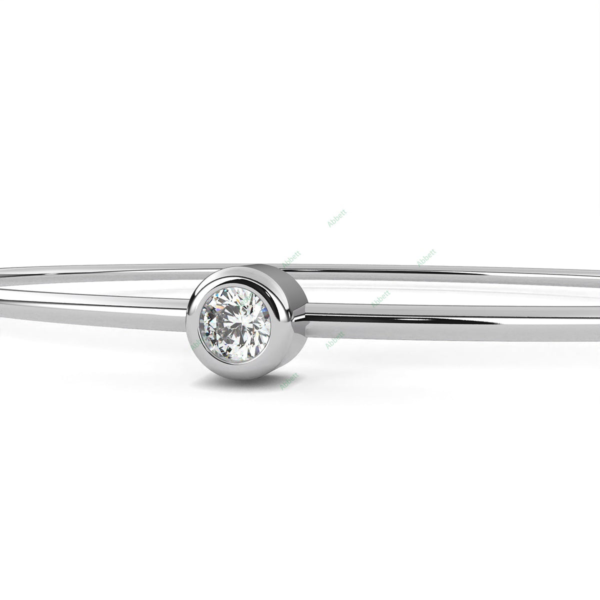 Bezel Bangle Bracelet BAFA1429
