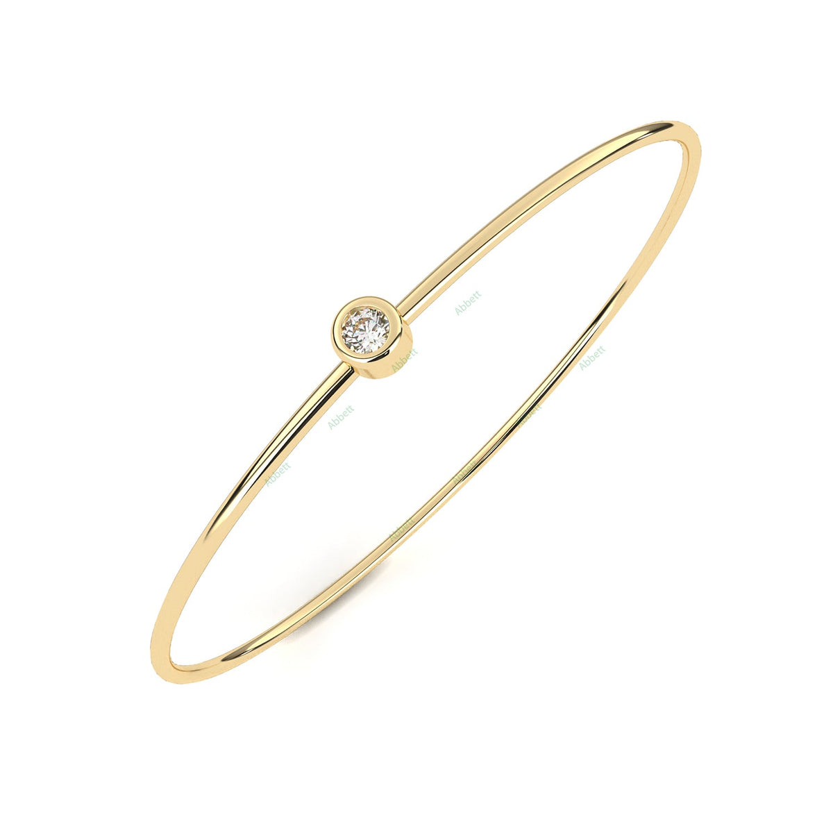 Bezel Bangle Bracelet BAFA1429