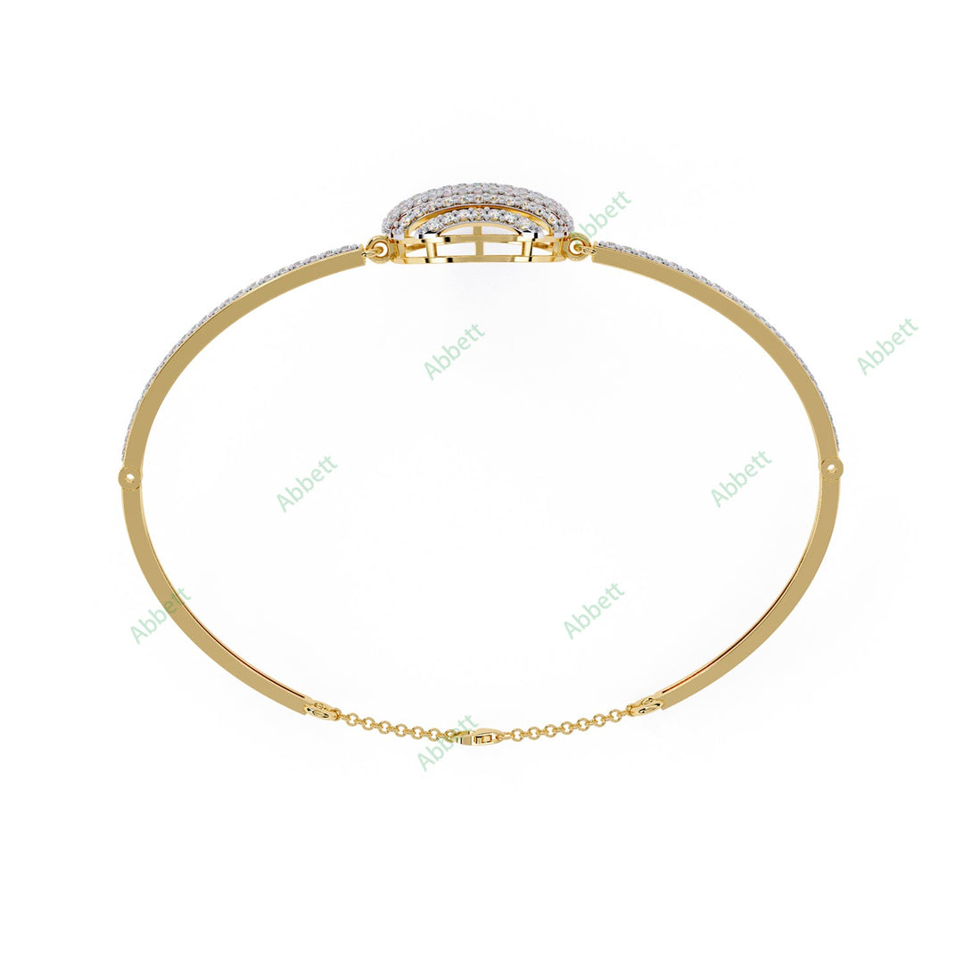 Round Fashion Bangles Bracelet BAFA1437