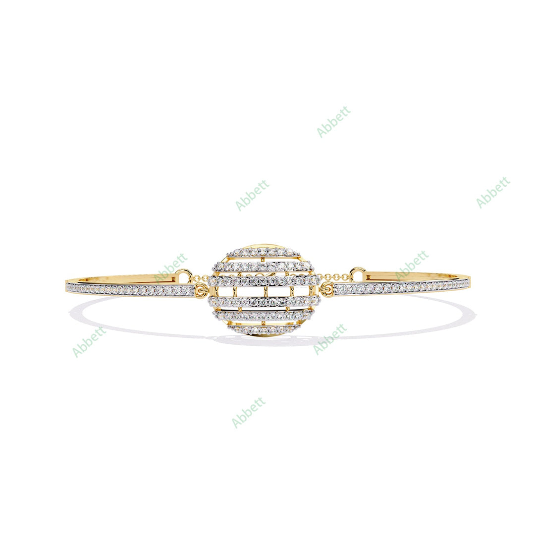 Round Fashion Bangles Bracelet BAFA1437