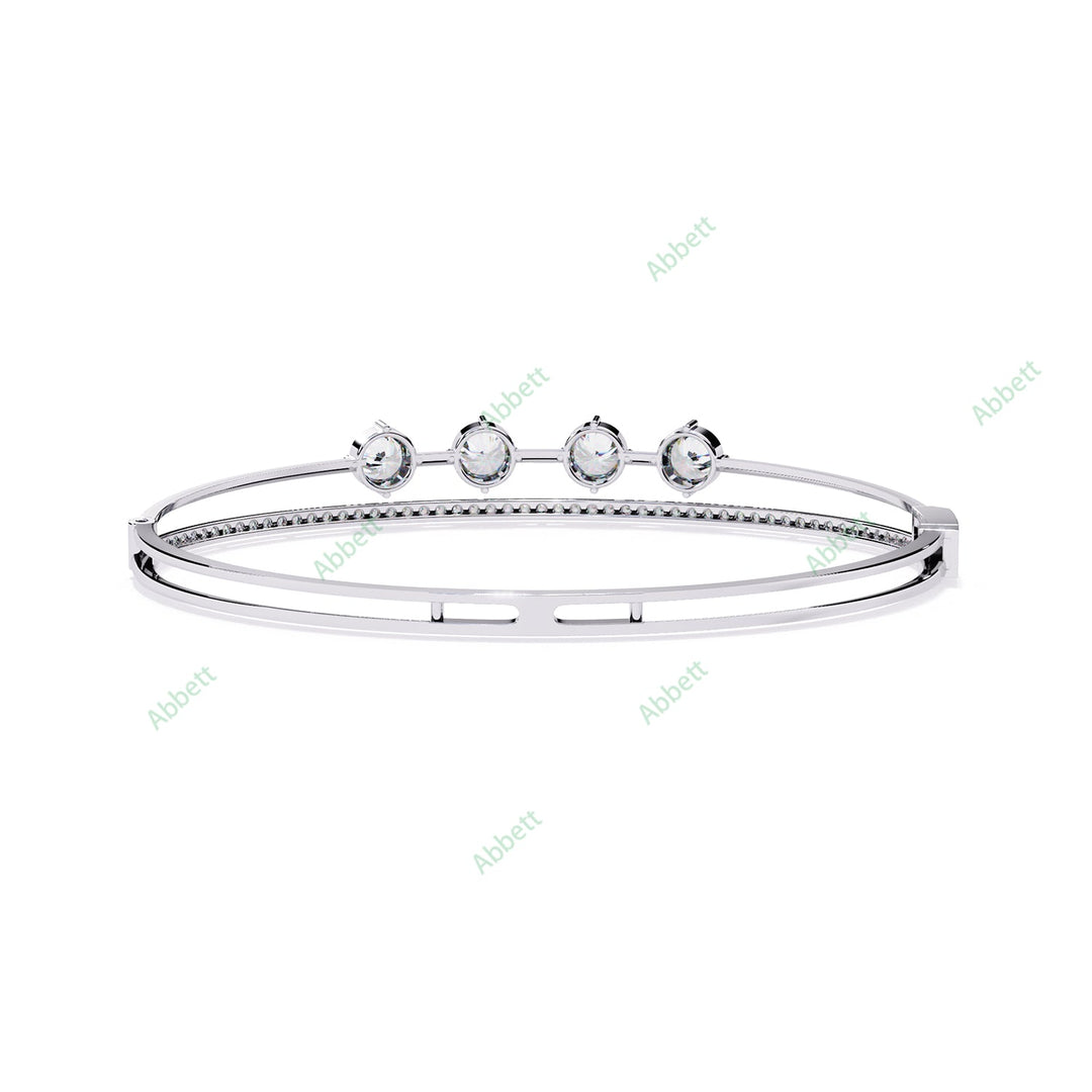 Round Fashion Bangles Bracelet BAFA1443