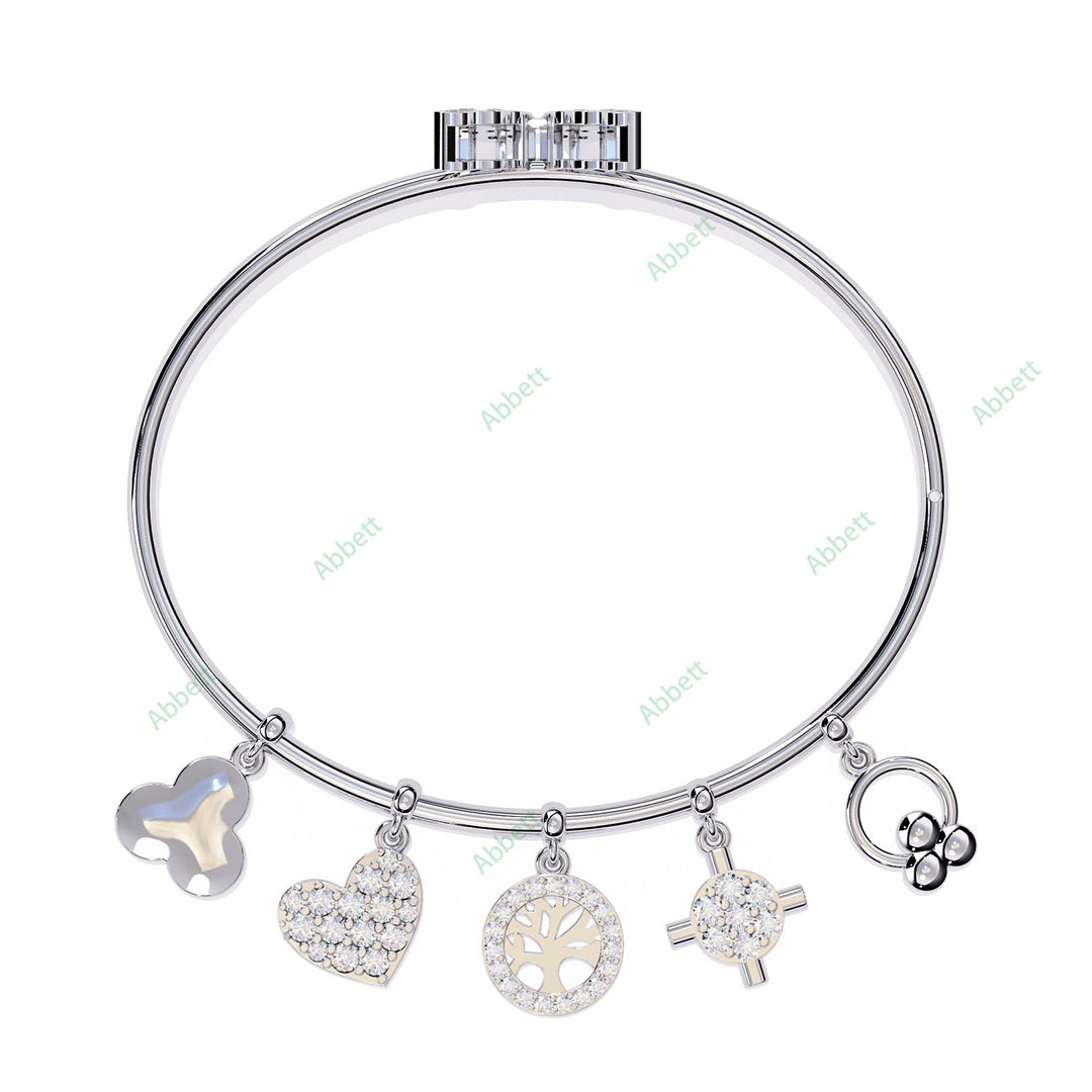 Round Fashion Bangles Bracelet BAFA1449
