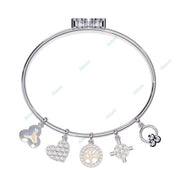 Round Fashion Bangles Bracelet BAFA1449