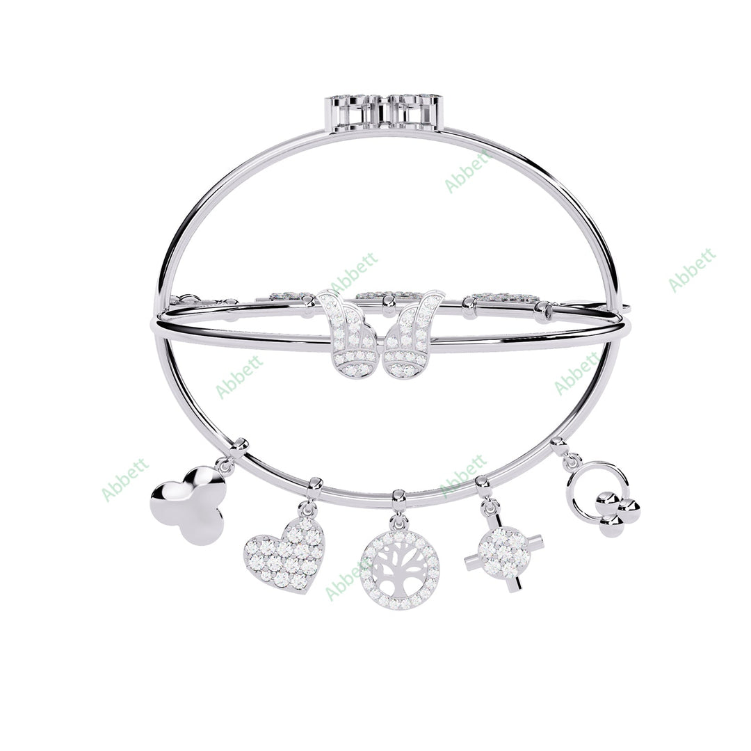 Round Fashion Bangles Bracelet BAFA1449