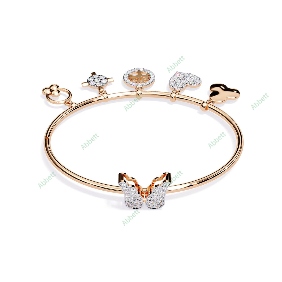 Round Fashion Bangles Bracelet BAFA1449