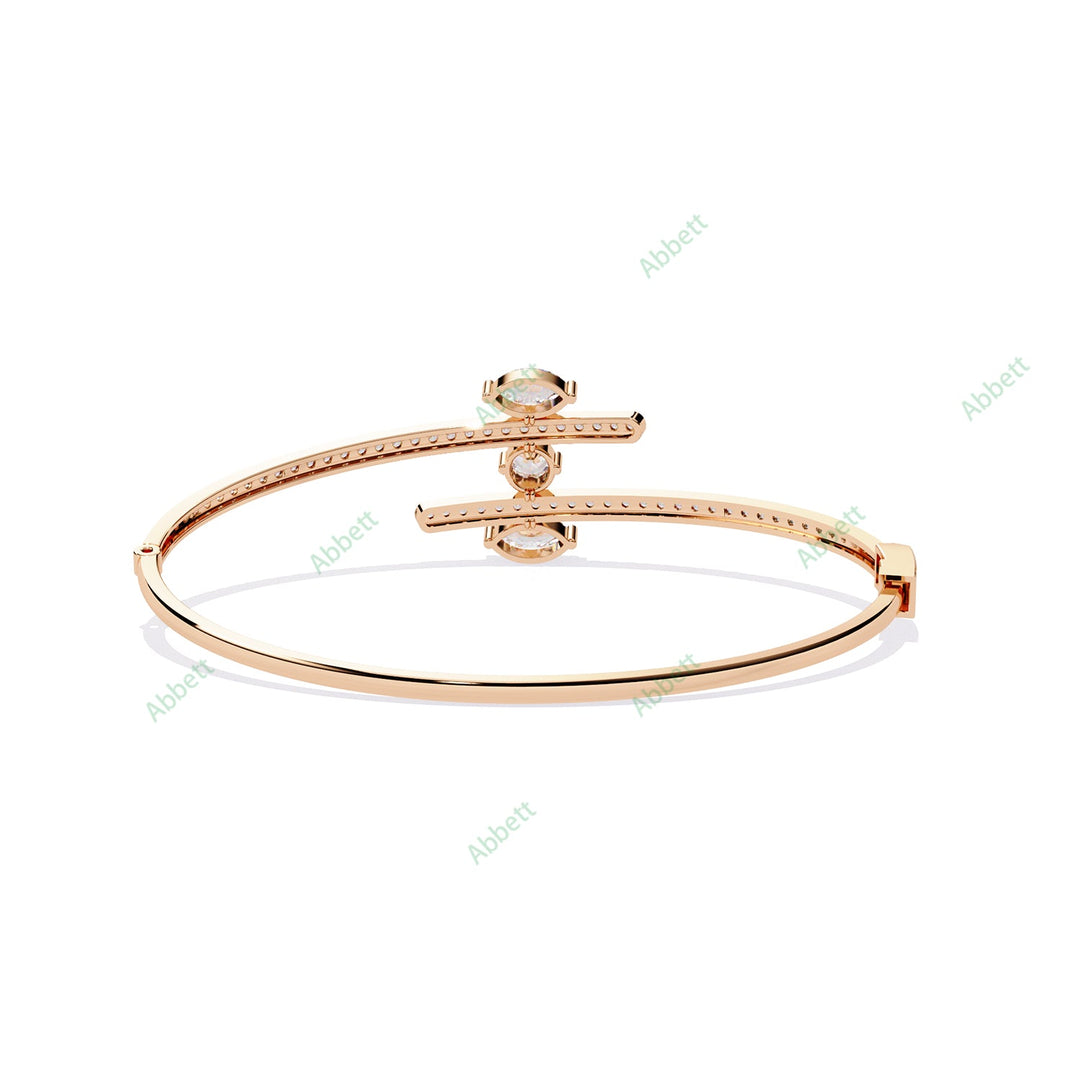 Round Fashion Bangles Bracelet BAFA1464