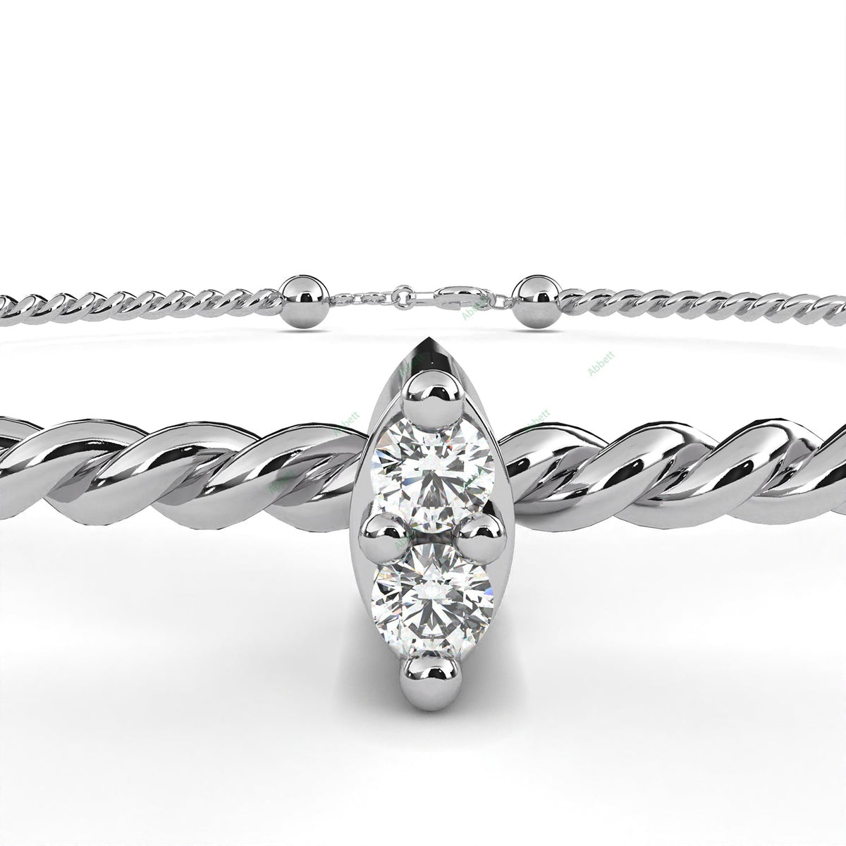 Solitaire Bangle Bracelet BASO1412