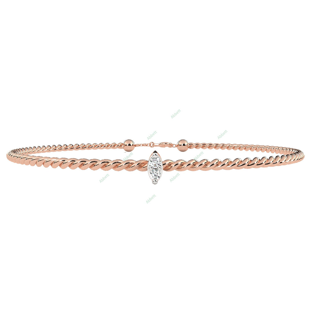 Marquise Solitaire Bangles Bracelet BASO1412