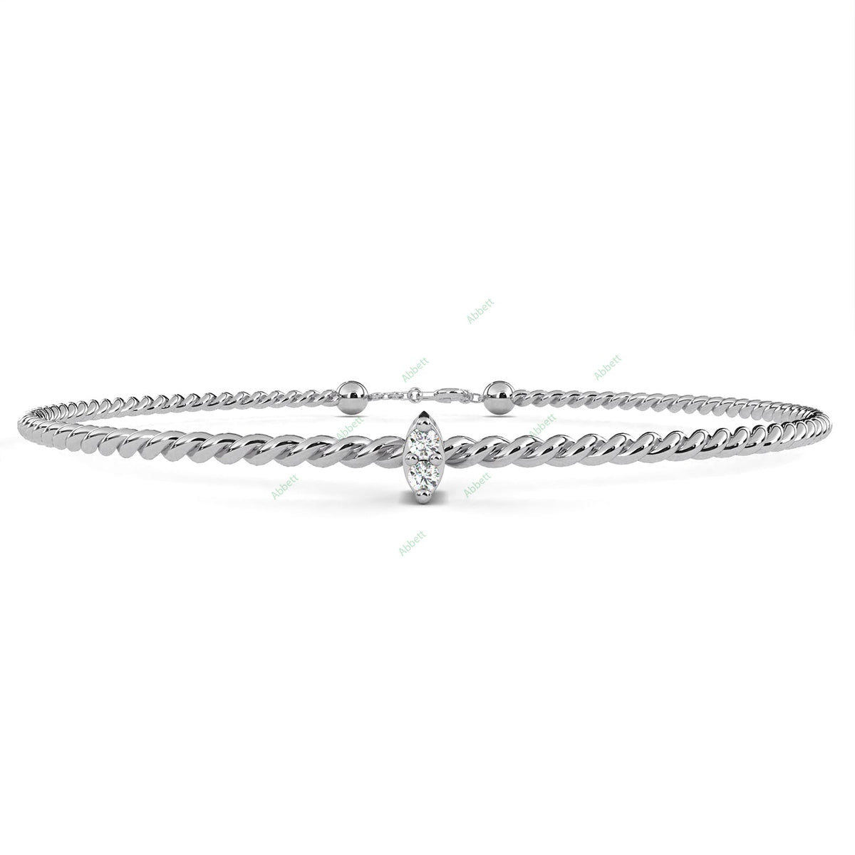 Solitaire Bangle Bracelet BASO1412