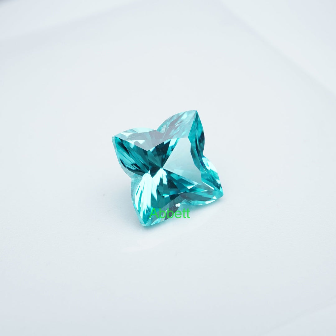Clover lab grown Paraiba YAG