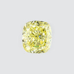 Load image into Gallery viewer, Cushion lab grown yellow diamond
