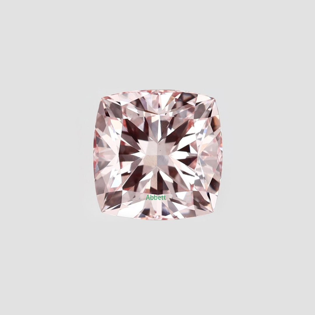 Cushion lab grown pink diamond