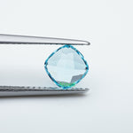 Load image into Gallery viewer, Cushion lab grown Santa Maria sapphire
