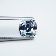 Cushion lab grown aqua spinel