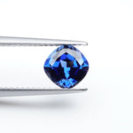Load image into Gallery viewer, Cushion lab grown blue sapphire
