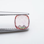 Load image into Gallery viewer, Cushion lab grown champagne sapphire
