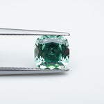 Load image into Gallery viewer, Cushion lab grown green sapphire
