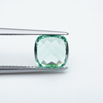Load image into Gallery viewer, Cushion lab grown green sapphire
