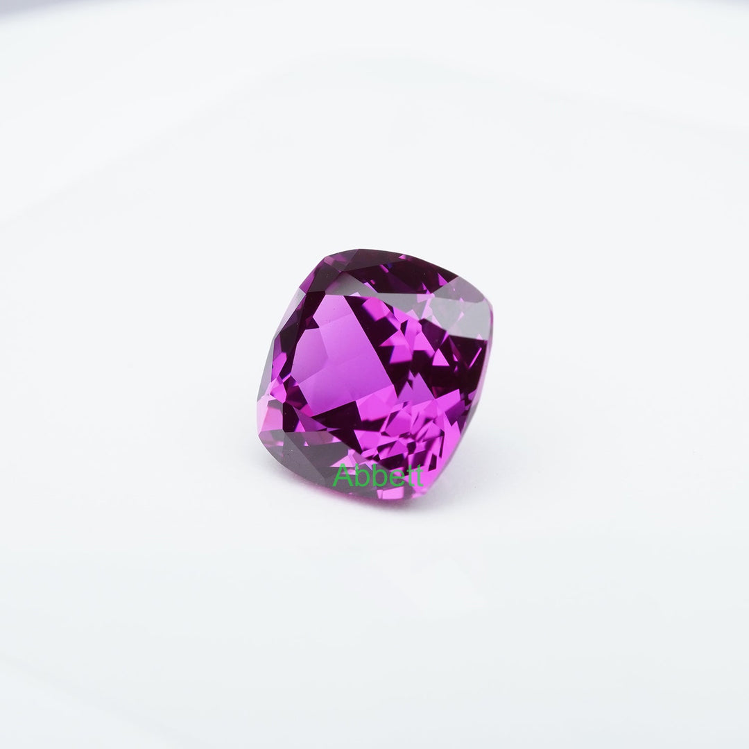 Cushion lab grown kunzite sapphire