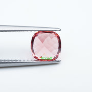 Cushion lab grown padparadscha sapphire
