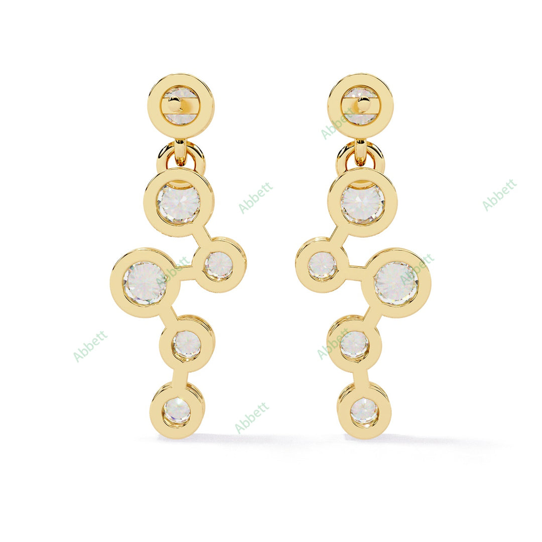 Round Fashion Dangle Earring DAFA1372