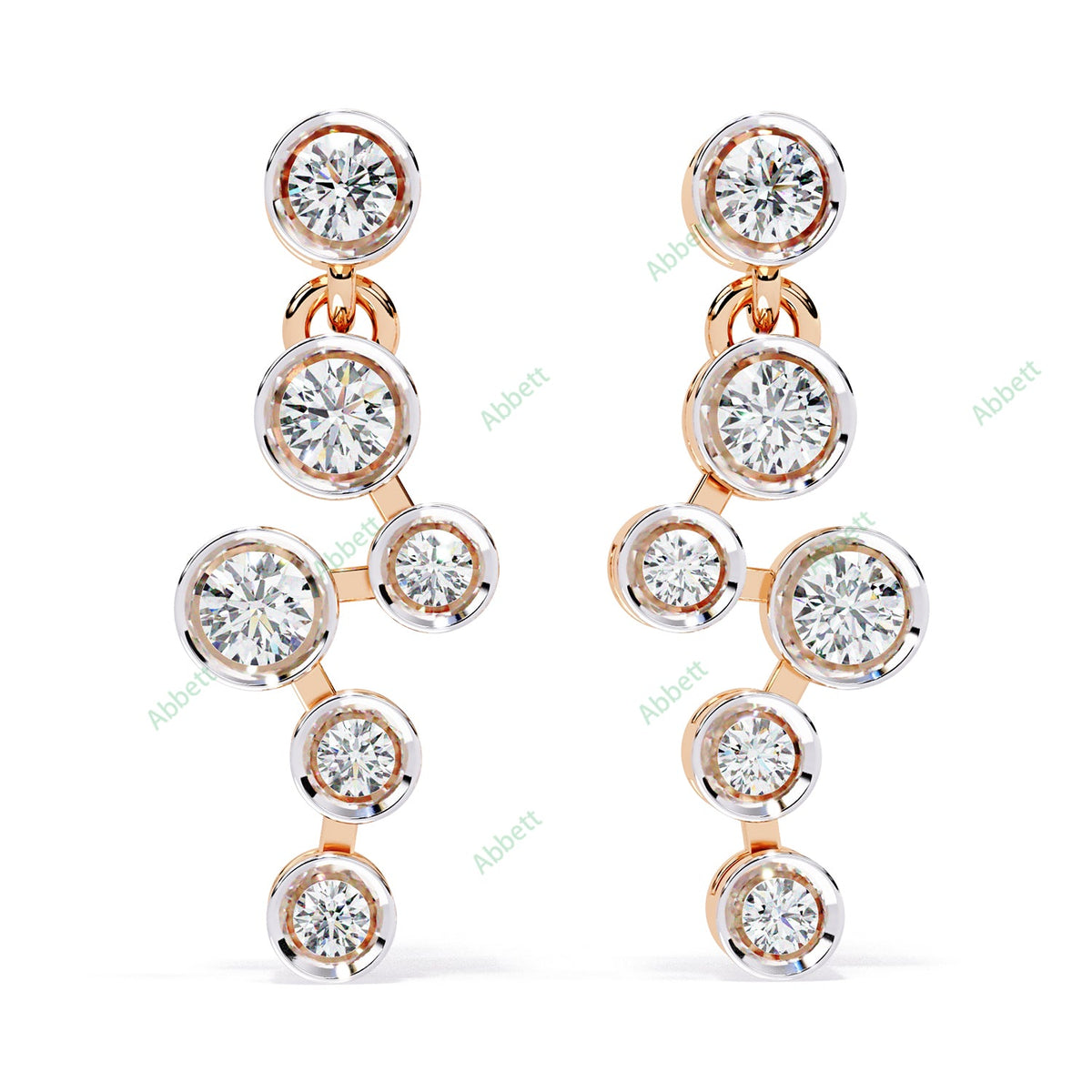 Bezel Dangle Earring DAFA1372
