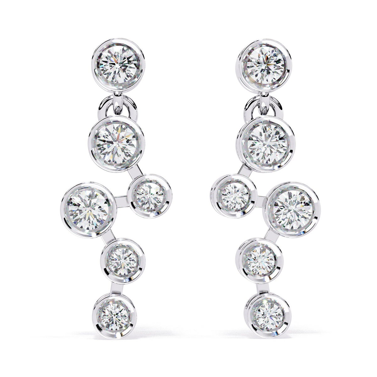 Bezel Dangle Earring DAFA1372