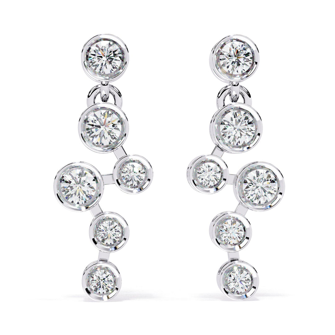 Bezel Dangle Earring DAFA1372