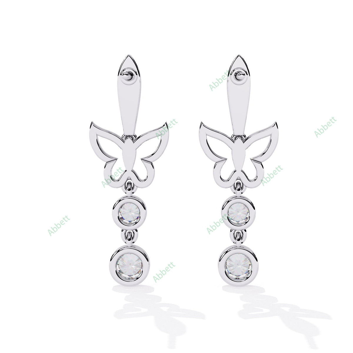 Bezel Dangle Earring DAFA1378