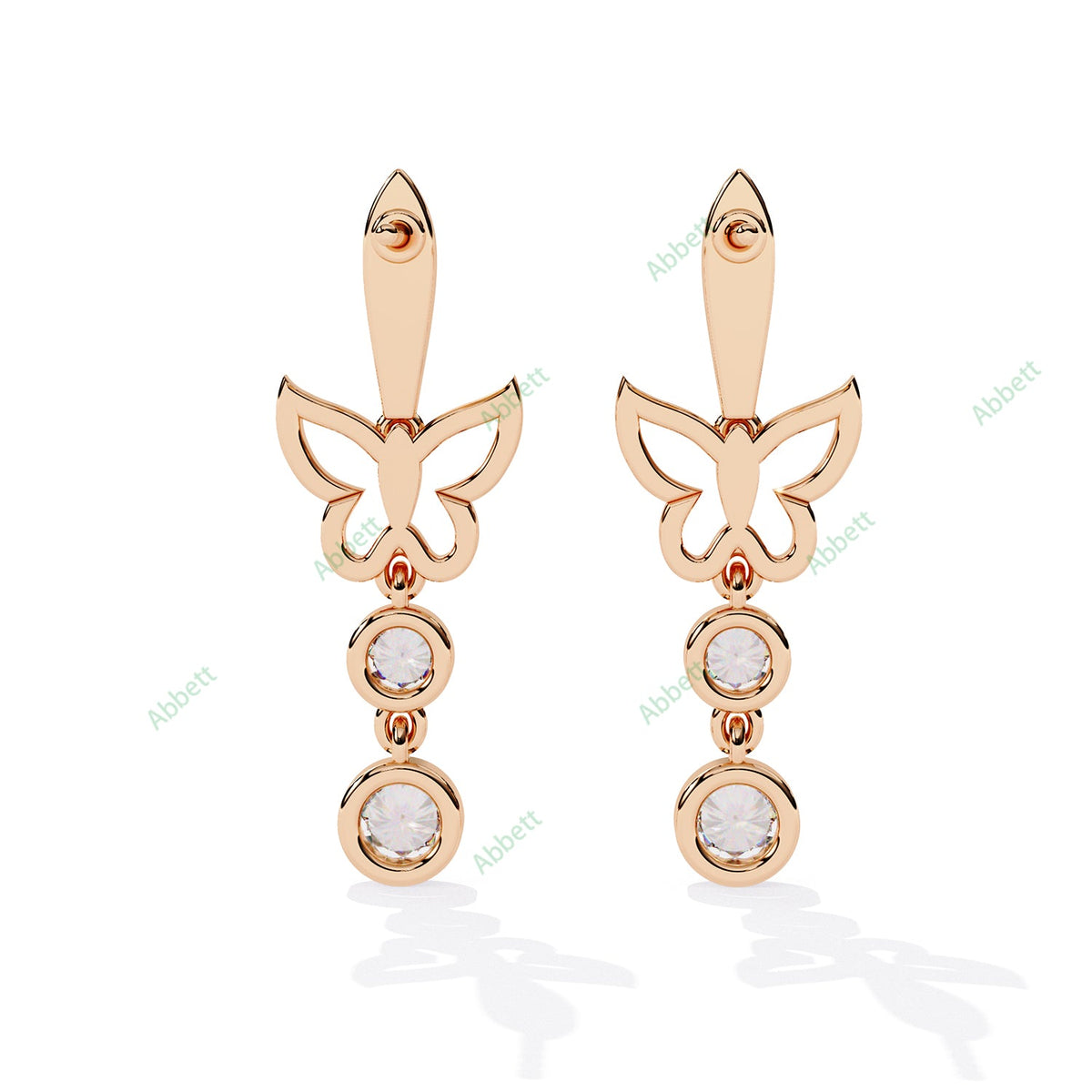 Bezel Dangle Earring DAFA1378