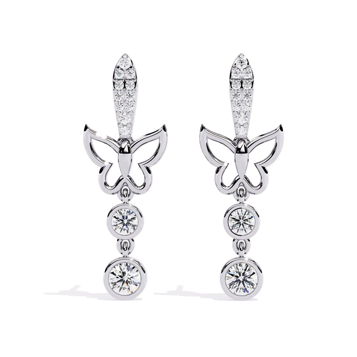Bezel Dangle Earring DAFA1378