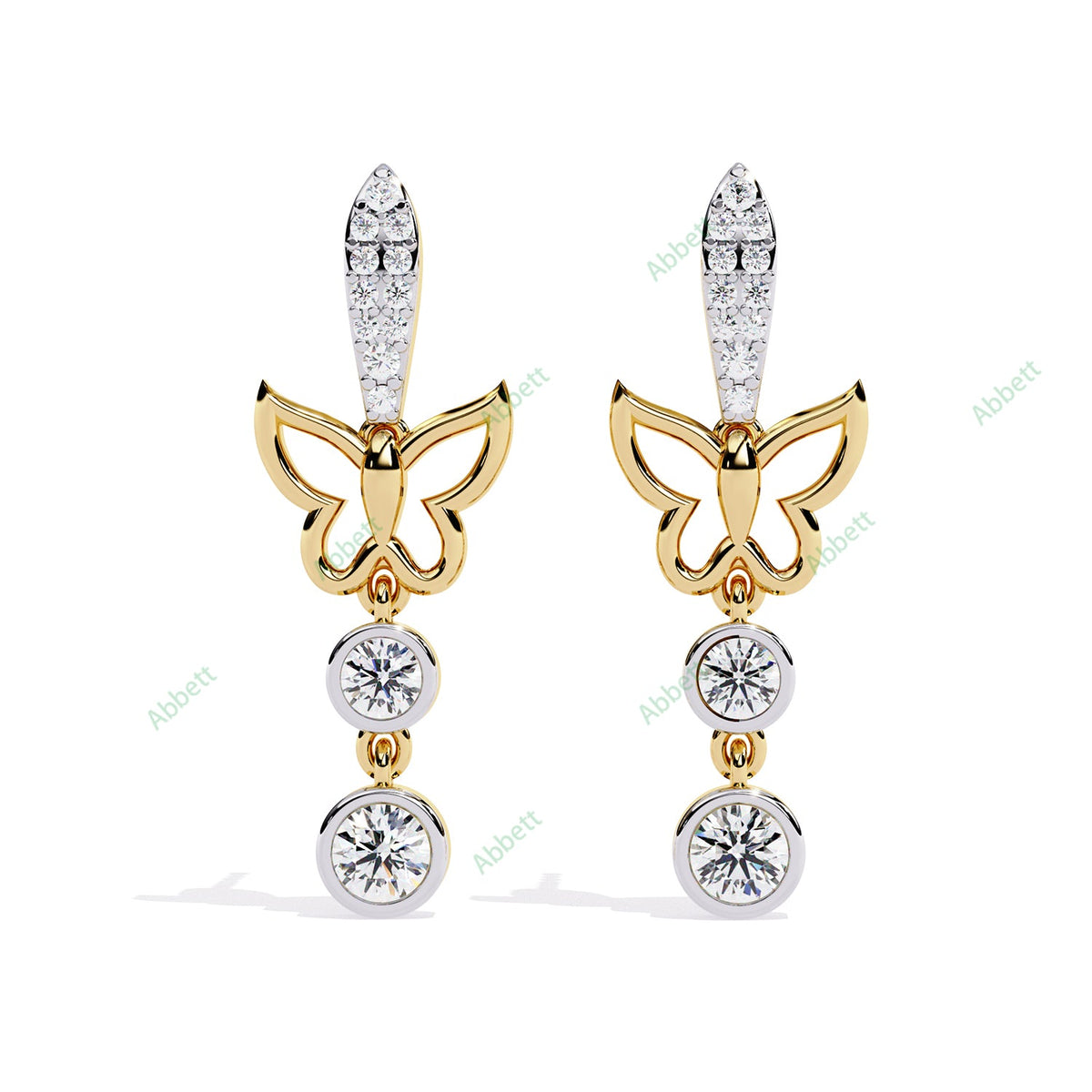 Bezel Dangle Earring DAFA1378