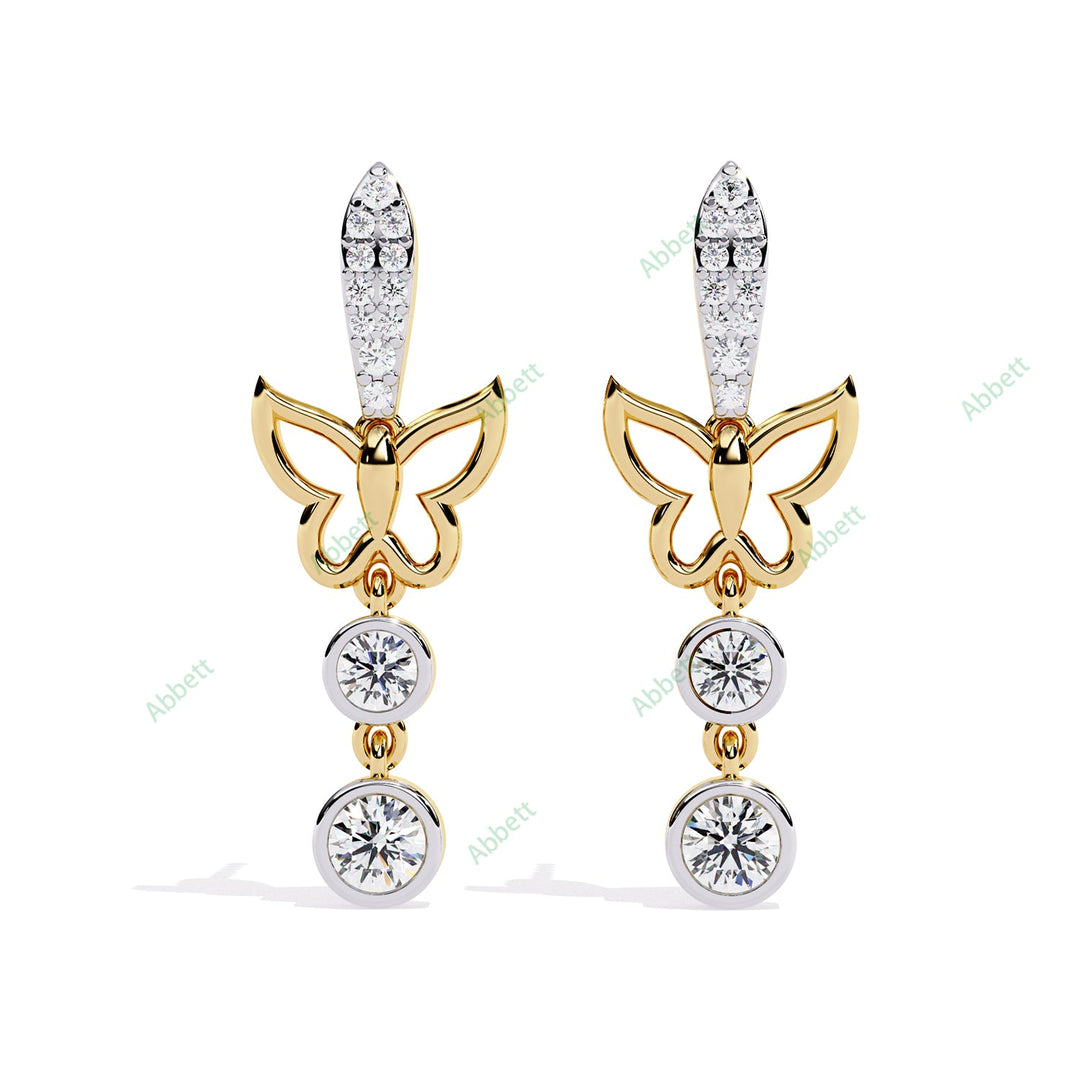 Bezel Dangle Earring DAFA1378