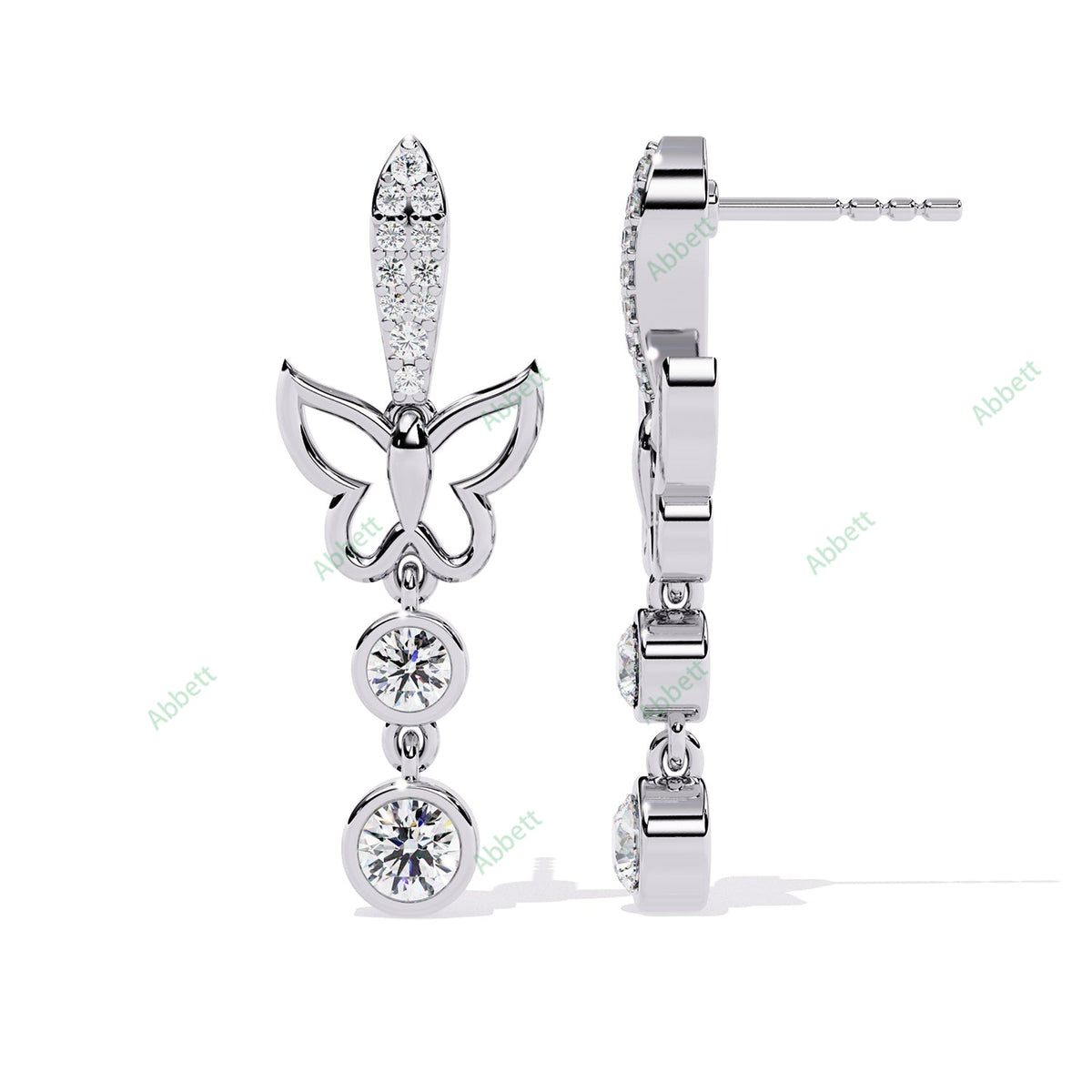 Bezel Dangle Earring DAFA1378